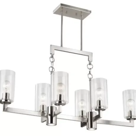 * Indoor Lighting|Top 10 Patriot Lighting® Addison Satin Nickel 8 Light Chandelier