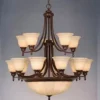 * Indoor Lighting|Top 10 Patriot Lighting® Brussels 20-Light Aztec Bronze Chandelier