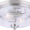 * Indoor Lighting|Top 10 Patriot Lighting® Caylon Brushed Nickel 2-Light Flush Mount Ceiling Light