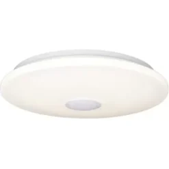 * Indoor Lighting|Top 10 Patriot Lighting® Clef White Integrated Led Bluetooth® Speaker Flush Mount Ceiling Light