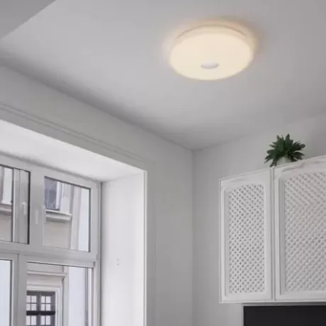 * Indoor Lighting|Top 10 Patriot Lighting® Clef White Integrated Led Bluetooth® Speaker Flush Mount Ceiling Light