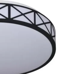* Indoor Lighting|Top 10 Patriot Lighting® Criss Black Integrated Led Flush Mount Ceiling Light