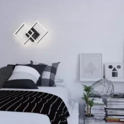 * Indoor Lighting|Top 10 Patriot Lighting® Diamon Matte Black Integrated Led Flush Mount Ceiling Light