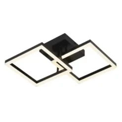* Indoor Lighting|Top 10 Patriot Lighting® Diamon Matte Black Integrated Led Flush Mount Ceiling Light