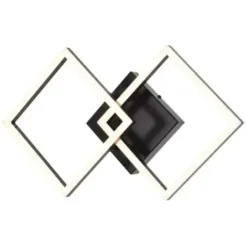 * Indoor Lighting|Top 10 Patriot Lighting® Diamon Matte Black Integrated Led Flush Mount Ceiling Light