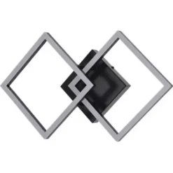 * Indoor Lighting|Top 10 Patriot Lighting® Diamon Matte Black Integrated Led Flush Mount Ceiling Light
