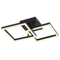 * Indoor Lighting|Top 10 Patriot Lighting® Diamon Matte Black Integrated Led Flush Mount Ceiling Light