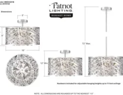 * Indoor Lighting|Top 10 Patriot Lighting® Elegant Home Braylen Chrome 6-Light Pendant