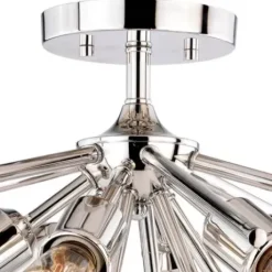 * Indoor Lighting|Top 10 Patriot Lighting® Estelle Polished Nickel 6 Light Semi-Flush Mount Ceiling Light