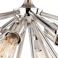 * Indoor Lighting|Top 10 Patriot Lighting® Estelle Polished Nickel 6 Light Semi-Flush Mount Ceiling Light