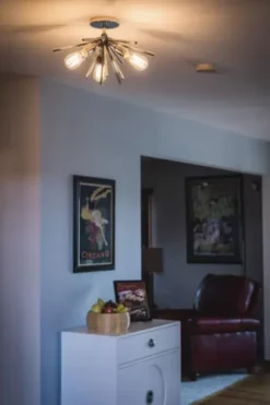 * Indoor Lighting|Top 10 Patriot Lighting® Estelle Polished Nickel 6 Light Semi-Flush Mount Ceiling Light
