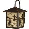 * Outdoor Lighting|Top 10 Patriot Lighting® Fly Fish Burnished Bronze Outdoor Wall Light