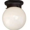 * Indoor Lighting|Top 10 Patriot Lighting® Globe Bronze 1-Light Flush Mount Ceiling Light