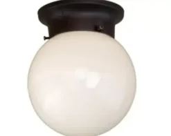 * Indoor Lighting|Top 10 Patriot Lighting® Globe Bronze 1-Light Flush Mount Ceiling Light