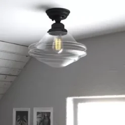 * Indoor Lighting|Top 10 Patriot Lighting® Huntley Oil Rubbed Bronze Semi-Flush Mount Ceiling Light