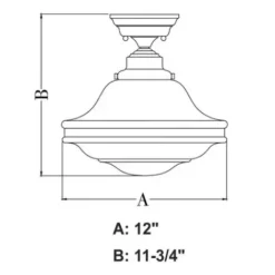* Indoor Lighting|Top 10 Patriot Lighting® Huntley Oil Rubbed Bronze Semi-Flush Mount Ceiling Light