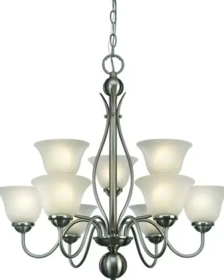 * Indoor Lighting|Top 10 Patriot Lighting® Irelyn 9-Light Brushed Nickel Chandelier