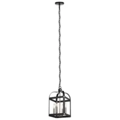 * Indoor Lighting|Top 10 Patriot Lighting® Jazel Matte Black & Brushed Nickel 4-Light Pendant