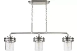 * Indoor Lighting|Top 10 Patriot Lighting® Joska Brushed Nickel 3 Light Island Light