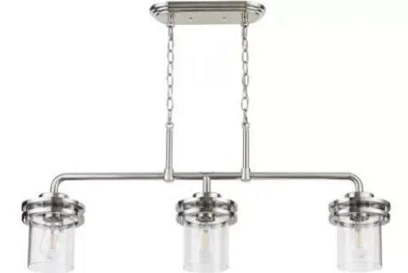 * Indoor Lighting|Top 10 Patriot Lighting® Joska Brushed Nickel 3 Light Island Light