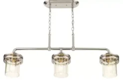 * Indoor Lighting|Top 10 Patriot Lighting® Joska Brushed Nickel 3 Light Island Light