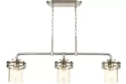 * Indoor Lighting|Top 10 Patriot Lighting® Joska Brushed Nickel 3 Light Island Light