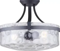 * Indoor Lighting|Top 10 Patriot Lighting® Maeva Graphite 3-Light Semi-Flush Mount Ceiling Light