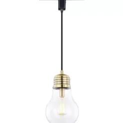 * Indoor Lighting|Top 10 Patriot Lighting® Minna Brass 1-Light Track Lighting Pendant