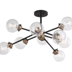 * Indoor Lighting|Top 10 Patriot Lighting® Orbit Oil Rubbed Bronze 9 Light Semi-Flush Mount Ceiling Light