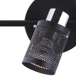 * Indoor Lighting|Top 10 Patriot Lighting® Orie Matte Black & Chrome 3-Light Flush Mount Ceiling Light