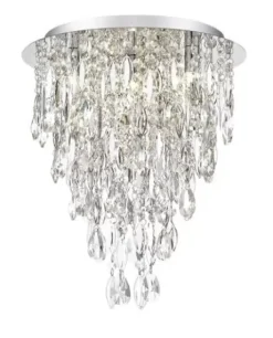 * Indoor Lighting|Top 10 Patriot Lighting® Shana Silver 4-Light Flush Mount Ceiling Light