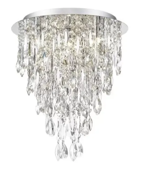 * Indoor Lighting|Top 10 Patriot Lighting® Shana Silver 4-Light Flush Mount Ceiling Light