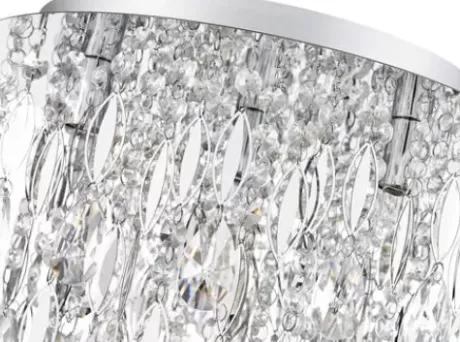 * Indoor Lighting|Top 10 Patriot Lighting® Shana Silver 4-Light Flush Mount Ceiling Light