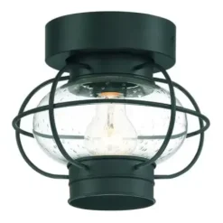 * Outdoor Lighting|Top 10 Patriot Lighting® Shoalview Bronze 1-Light Outdoor Flush Mount Ceiling Light