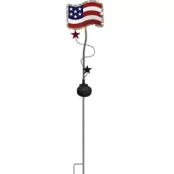 * Outdoor Lighting|Wholesale Patriot Lighting® Solar Intergrated Led Patriotic Flag/Star Landscape Light – Assorted
