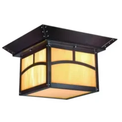 * Outdoor Lighting|Wholesale Patriot Lighting® Rosetti Oil-Rubbed Bronze 2-Light Flush Mount Outdoor Ceiling Light