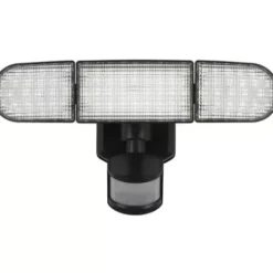 * Outdoor Lighting|Wholesale Patriot Lighting® Led Battery Powered Tri Head Motion Sensor Outdoor Security Flood Light
