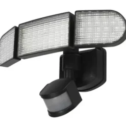 * Outdoor Lighting|Wholesale Patriot Lighting® Led Battery Powered Tri Head Motion Sensor Outdoor Security Flood Light