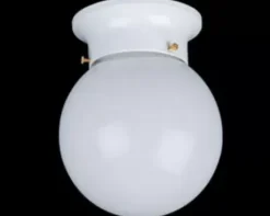 * Indoor Lighting|Wholesale Patriot Lighting® Amity White 1-Light Flush Mount Ceiling Light