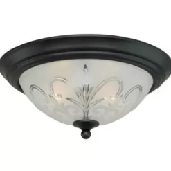 * Indoor Lighting|Wholesale Patriot Lighting® Gable Noble Bronze 2-Light Flush Mount Ceiling Light