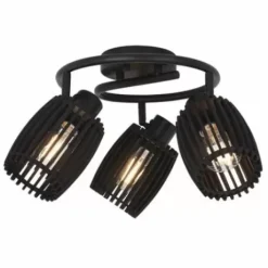 * Indoor Lighting|Wholesale Patriot Lighting® Bernard Matte Black 3-Light Track Light