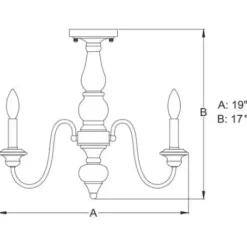 * Indoor Lighting|Wholesale Patriot Lighting® Georgetown Oil Burnished Bronze Semi-Flush Mount Ceiling Light