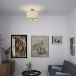 * Indoor Lighting|Wholesale Patriot Lighting® Citrine Gold 2-Light Semi-Flush Mount Ceiling Light
