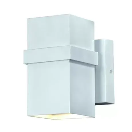 * Outdoor Lighting|Wholesale Patriot Lighting® Architecture Painted Satin Nickel Integrated Led Outdoor Wall Light