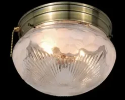 * Indoor Lighting|Wholesale Patriot Lighting® Flora Antique Brass 2-Light Flush Mount Ceiling Light