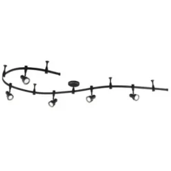 * Indoor Lighting|Wholesale Patriot Lighting® Navan 5-Light Integrated Flexible Rail Led Track Light Set