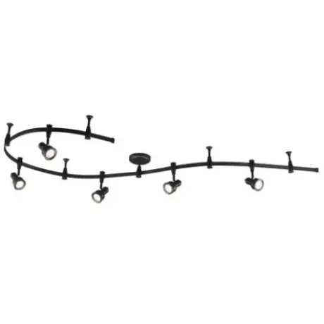 * Indoor Lighting|Wholesale Patriot Lighting® Navan 5-Light Integrated Flexible Rail Led Track Light Set