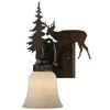 * Indoor Lighting|Wholesale Patriot Lighting® Deer Burnished Bronze 1-Light Vanity Light