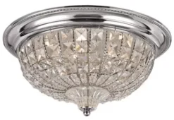 * Indoor Lighting|Wholesale Patriot Lighting® Elegant Home Chaminmade Chrome Integrated Led Flush Mount Ceiling Light